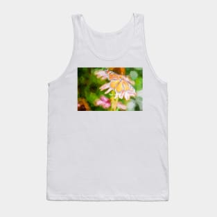 Monarch Butterfly on Cone Flower Tank Top